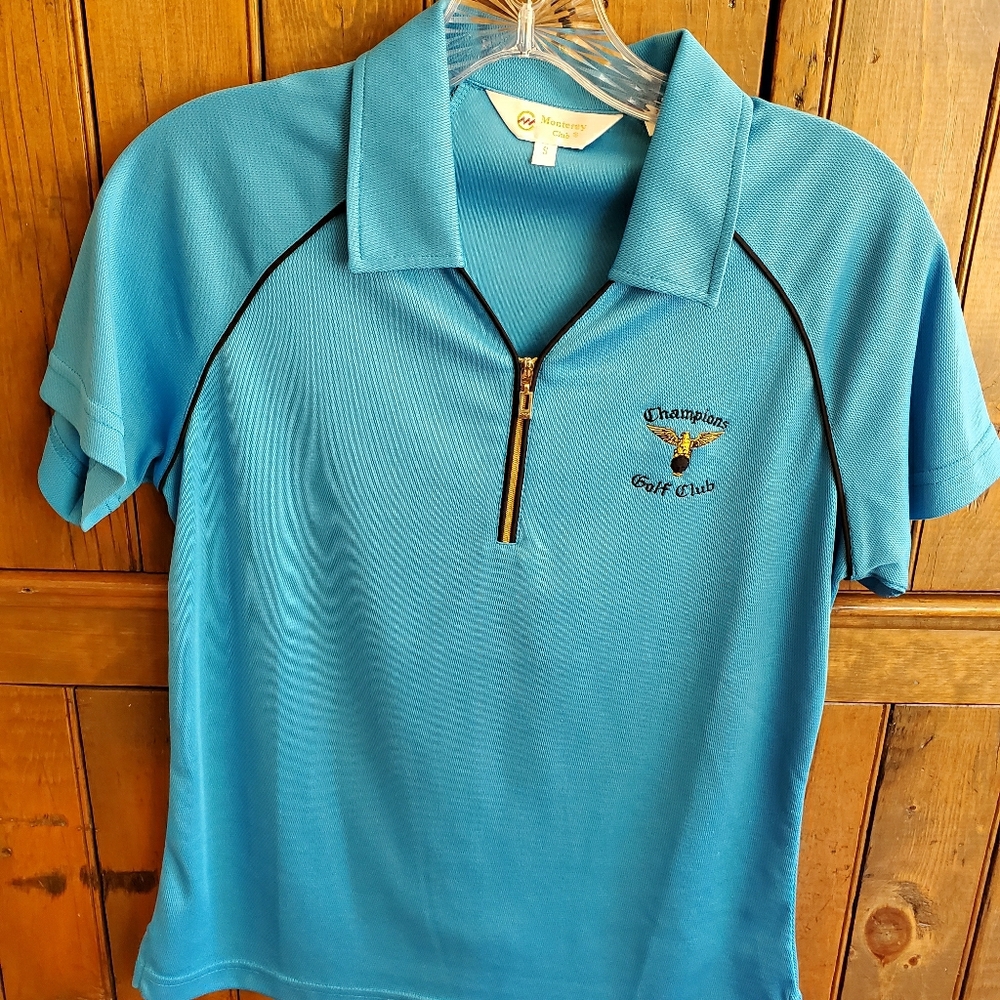 Women's golf top, worn once. Champions Golf Club